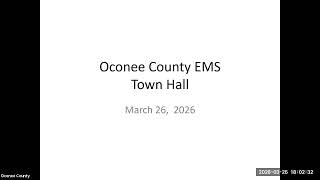 EMS Town Hall Meeting March 26, 2026