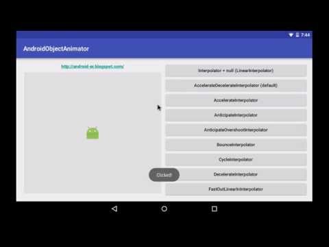 Interpolator effect on ObjectAnimator