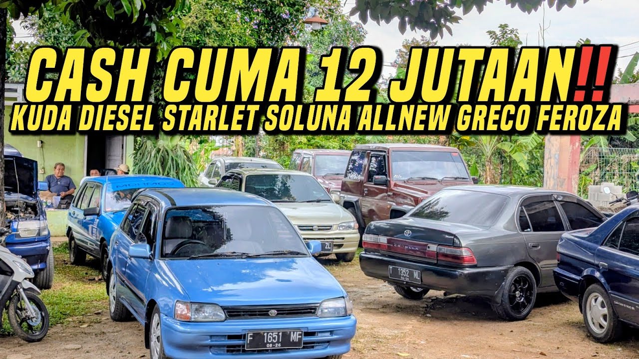 Mobil bekas murah murah HJ. Irfan❗Corolla soluna starlet feroza cash cuma 12 jutaan