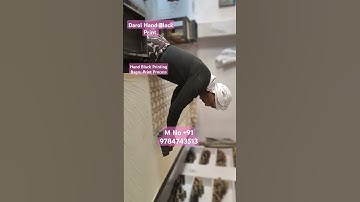 Hand Block Printed Fabric Bagru Print Process By Darol Hand Block Print