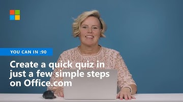How to create a quick quiz in just a few simple steps on Office.com