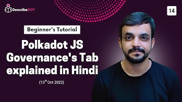 Polkadot JS Governance Tab and Menus explained in Hindi | DOT Governance Tab Overview