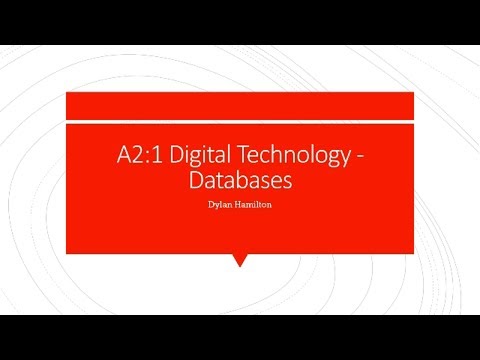 A2:1 Digital Technology - Databases