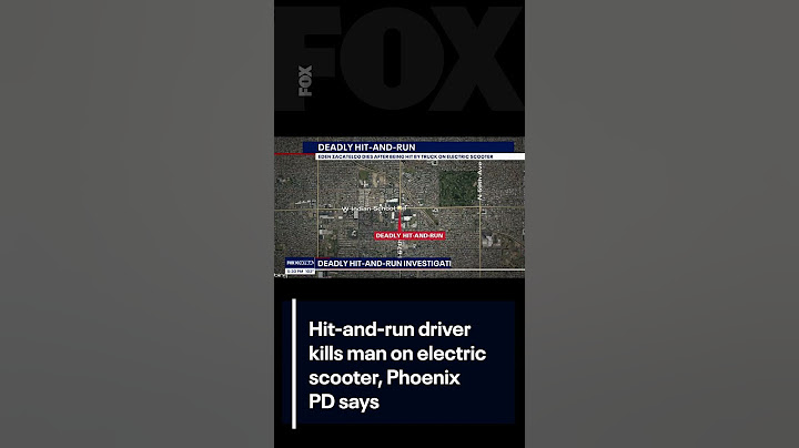 Hit-and-run driver kills man on electric scooter, Phoenix PD says | FOX 10 Phoenix