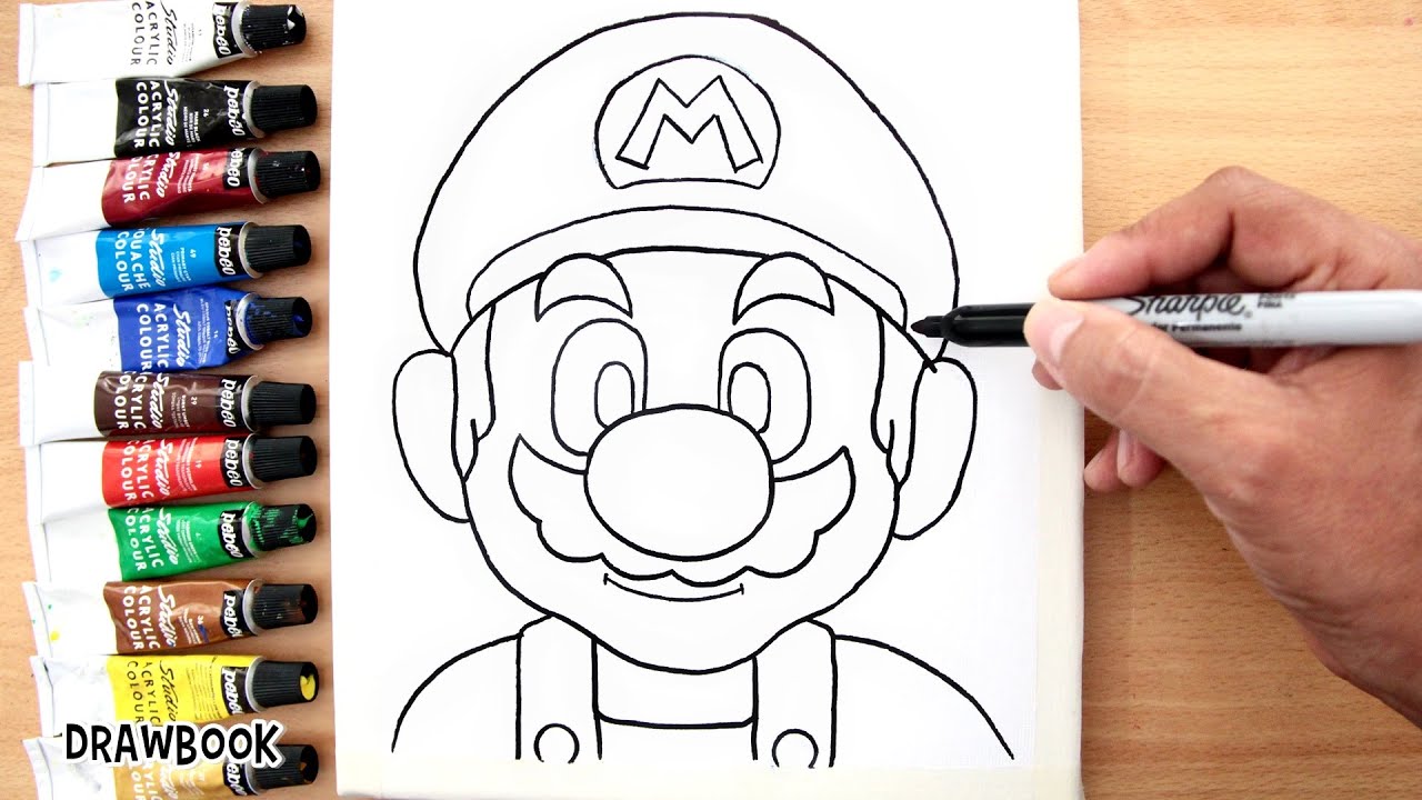 How to Draw and Paint SUPER MARIO BROS in Acrylic (Tutorial ...