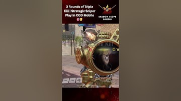 3 Rounds of Triple Kill | Strategic Sniper Play in COD Mobile🎯👂#shorts #codm #codmobile #codmshorts