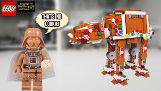 Gingerbread AT AT 40806 Holiday Build Review - YouTube