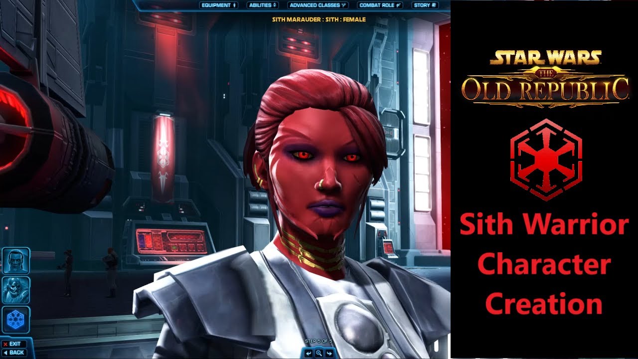 swtor female sith warrior