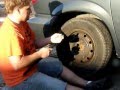 changing a tire on my chrysler town and country YouTube
