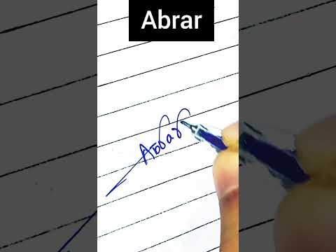 Abrar Name Signature Style Shorts