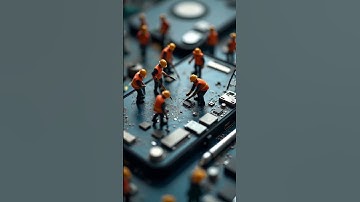 Tiny Workers Repair a Giant Smartphone! 🔧📱 #Shorts