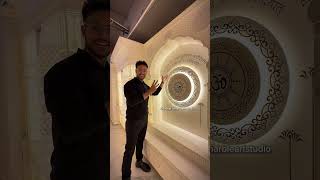 Divine Corian Marble Mandir | Modern Temple Design for Peaceful Homes 🤍🙏