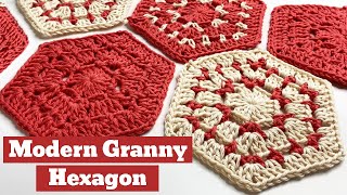 The Modern Granny Hexagon Plus Half Hexagon Pattern