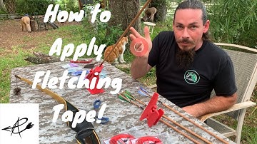 How to apply fletching tape with ease! - Traditional archery