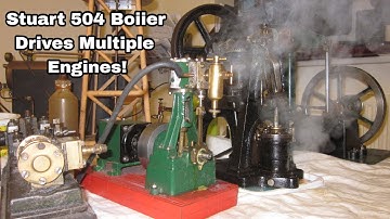 Stuart Turner 504 Boiler Steam Plant Driving Multiple Engines