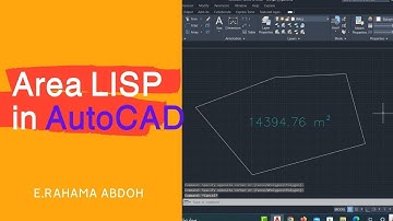 ليسب لقياس المساحة بسرعة في اوتكاد area lisp #autocad #شرح