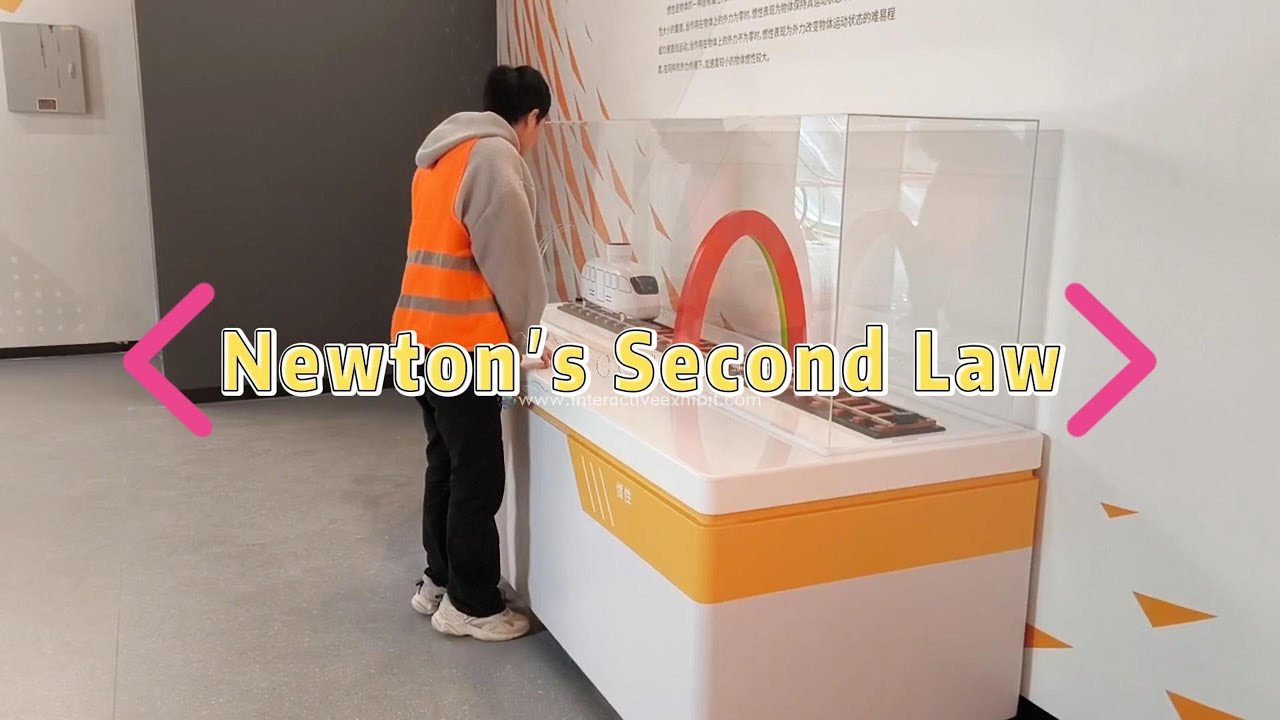 Inertia Law Exhibit - Newton's Second Law Demo,High-Speed Train Physics Model, Motion Law Experiment