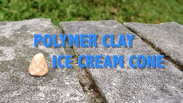 Polymer Clay Ice Cream Cone