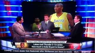 Skip bayless vs Steven A. Smith on Kobe bryants 2012 playoff failures
