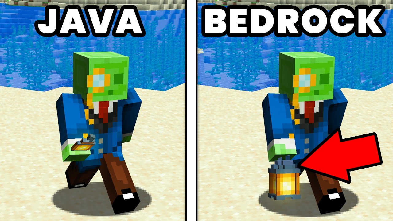 46 RÓŻNIC między MINECRAFT BEDROCK, a JAVA
