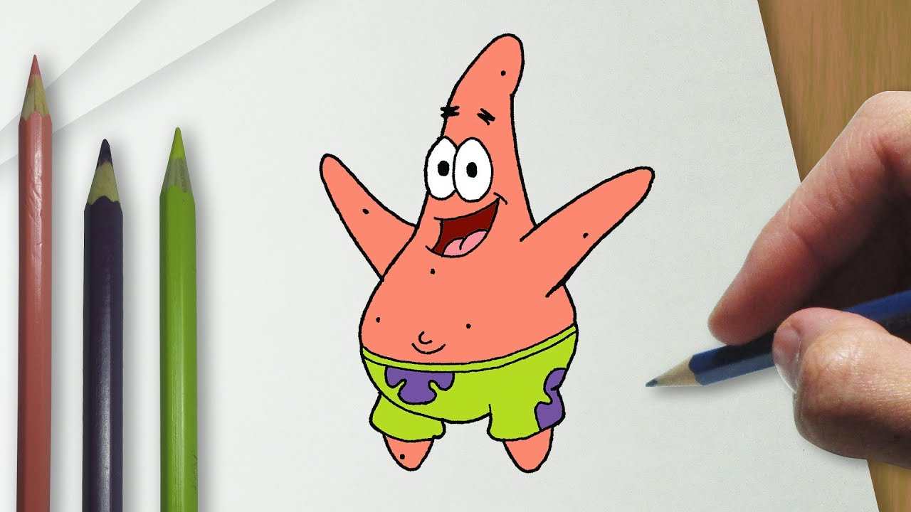 Como desenhar o Patrick estrela Mandrake passo a passo #desenho  #tutorialdedesenho 