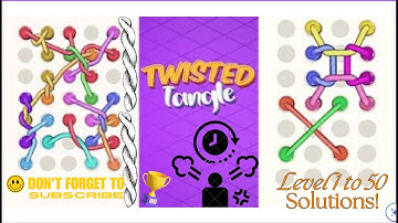 🪢 Tangle Rope 📿 Twisted 3D - ✅Level 1 to 50 walkthrough -Includes 😓 Hard & 🧠Super Hard Levels