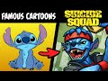What if FAMOUS CARTOONS were on THE SUICIDE SQUAD?! (Stories & Speedpaint) P2