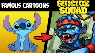 What if FAMOUS CARTOONS were on THE SUICIDE SQUAD?! (Stories & Speedpaint) P2