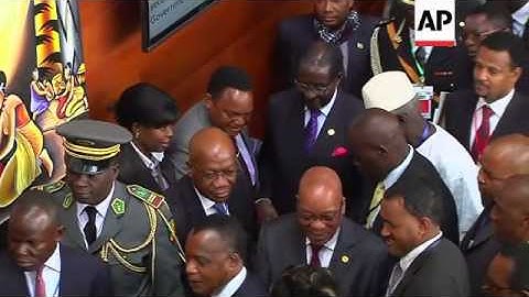 Leaders and officials from US, SAfrica, Zimbabwe, DRC, Nigeria and UN arrive for 50 year AU annivers