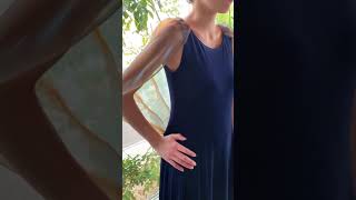 フラドレス60 幻想のオーガンジー ブルー×オレンジ 【オーダーメイド