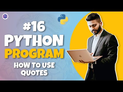 #16 Python 🐍 Program for Interview Preparation | Quotes in Python with Execution