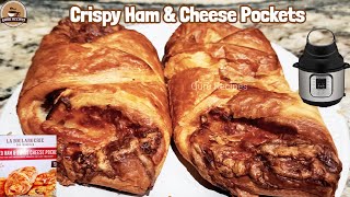 Crispy Ham & Swiss Cheese Pockets in Air Fryer / Costco La Boulangerie Smoked Ham & Swiss Pockets