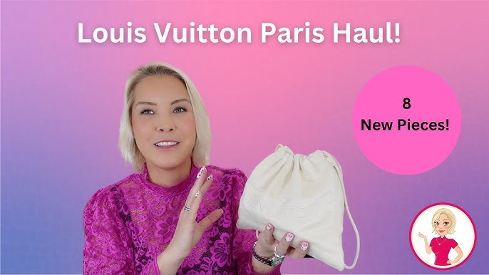 【LV Unboxing】Louis Vuitton 2022 Denim OnTheGo  Trying on Hermes Kelly 28  in Craie at The RealReal 