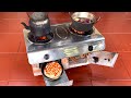 DIY wonderful wood stove (2 in 1) from old gas stove # 157