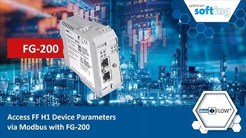 Access FF H1 device parameters via Modbus with FG-200