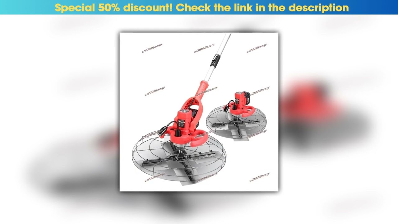 First Look Lithium Battery Small Cement Concrete Polisher Wall Plaster Small Flat Cement Electric T