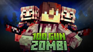 minecraft 100 GÜN ZOMBİ DÜNYASINDA YAŞAM