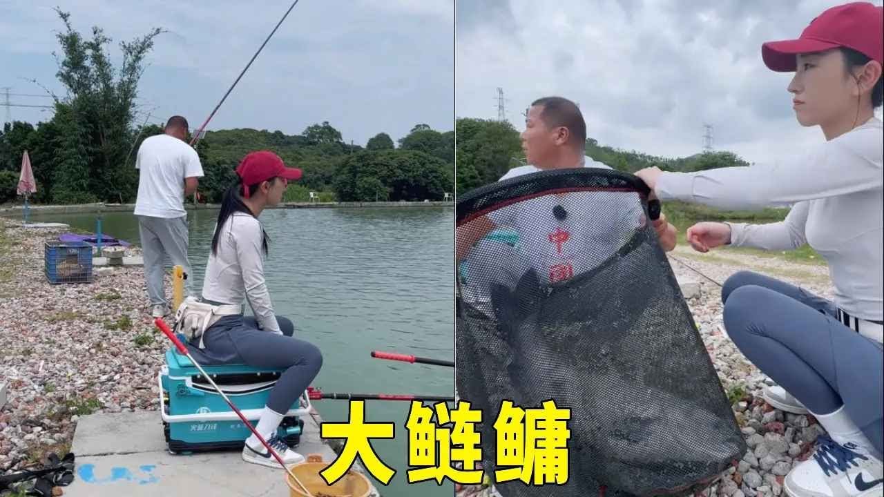 黑坑水库盘嚣张老板，男女搭配秒上鱼，真没想到今天这个黑坑老板那么坑 #2024dou来钓鱼#钓鱼技巧 #钓鱼经验 #钓鱼视频