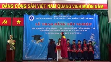 Lễ tốt nghiệp HUFI đợt 1 năm 2014 - Khoa CNTP