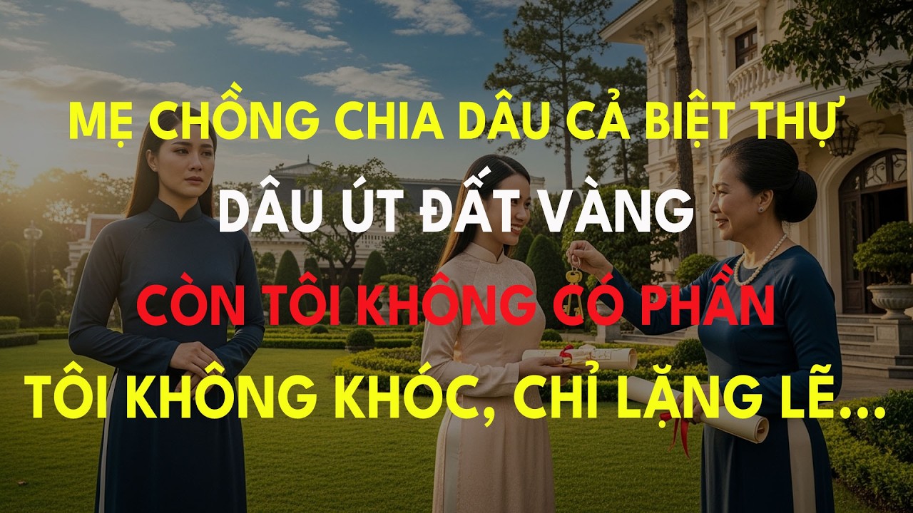 Mẹ Chồng Chia Dâu Cả Biệt Thự, Dâu Út Đất Vàng, Còn Tôi Không Có Phần Tôi Không Khóc, Chỉ Lặng Lẽ...