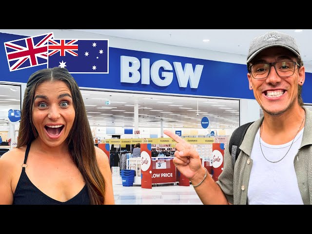Travel vlog - Brits Visit Big W Australia for the First Time – Is It Better Than Kmart? 🇦🇺🛍️