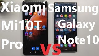 Samsung Galaxy Note10 vs Xiaomi Mi 10T Pro - SPEED TEST + multitasking - Which is faster!?