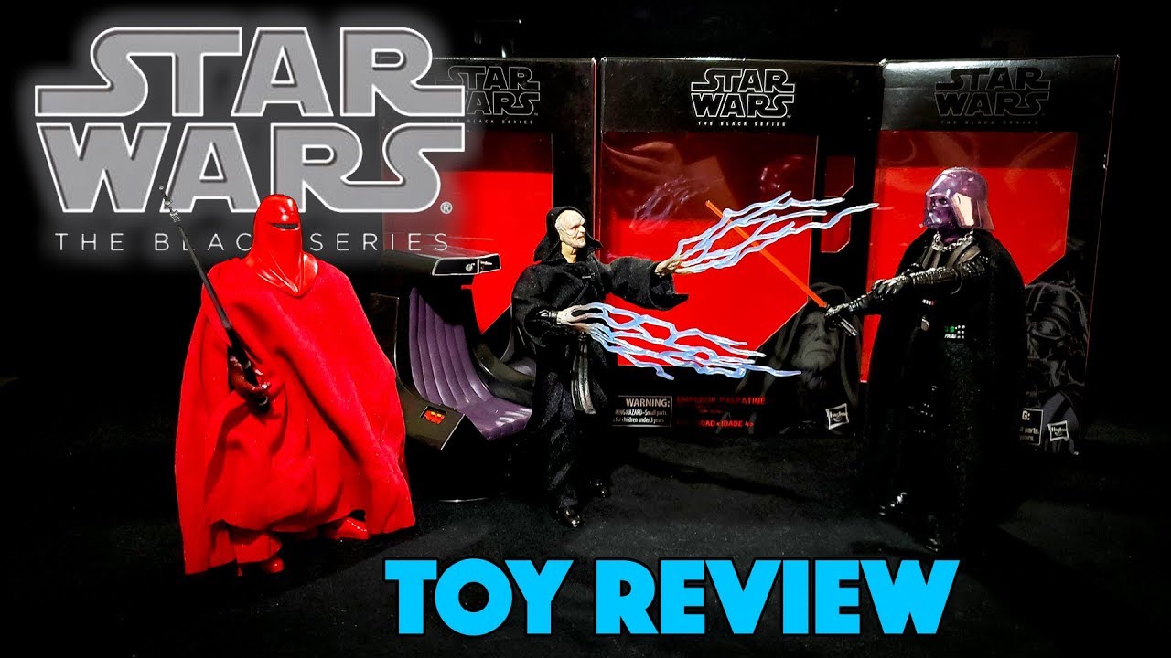 UNBOXING! Star Wars Black Series Figures - Emperor Palpatine, Darth Vader, Royal Guard