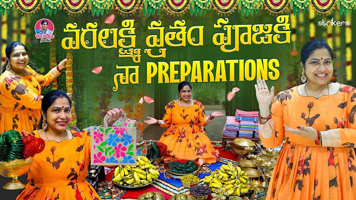 వరలక్ష్మి వ్రతం పూజకి నా Preparations || Haritha Jackie || Haritha Jackie Vlogs || Strikers