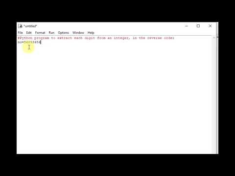 Python program to extract each digit from an integer in the reverse ...