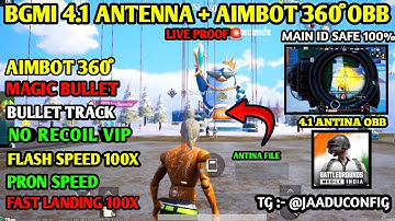 BGMI 4.1 AIMBOT OBB | BGMI 4.1 NO RECOIL CONFIG | BGMI ANTENNA CONFIG 4.1 [ BGMI AIMBOT OBB 4.1  ]