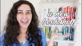 building a bookshelf & organizing my books | vlog