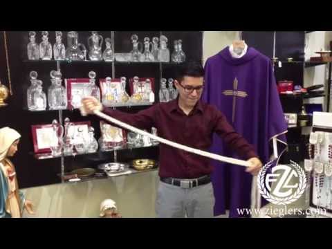 How To Tie A Cincture for Mass - F.C. Zieglers -Catholic Art and Gifts