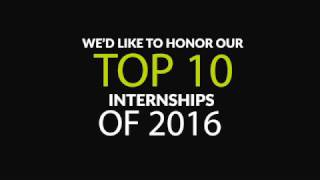 Top 10 Internships of 2016