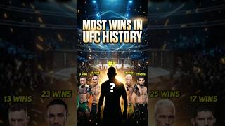 MOST WINS IN UFC HISTORY 😳 #1 WILL SHOCK YOU! I NOT Islam! NOT Khabib! 🤫 Real UFC Win King #ufcindia